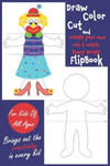 Draw Color Cut and Create Your Own Mix & Match Funny People FlipBook: Creative Activity Workbook For Kids of All Ages w sklepie internetowym Libristo.pl