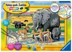 Ravensburger Malen nach Zahlen 28766 - Tiere in Afrika - Kinder ab 9 Jahren w sklepie internetowym Libristo.pl