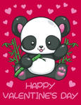 Happy Valentines Day: Kids Valentine Day Gift Perfect For Friends Or A Class Gift Exchange. Cure Panda Bear & Hearts Red Cover. w sklepie internetowym Libristo.pl