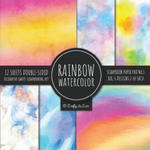 Rainbow Watercolor Scrapbook Paper Pad Vol.1 Decorative Crafts Scrapbooking Kit Collection for Card Making, Origami, Stationary, Decoupage, DIY Handma w sklepie internetowym Libristo.pl