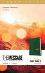 The Message Deluxe Gift Bible, Large Print (Leather-Look, Green): The Bible in Contemporary Language w sklepie internetowym Libristo.pl