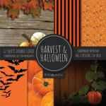 Harvest & Halloween Scrapbook Paper Pad 8x8 Scrapbooking Kit for Papercrafts, Cardmaking, Printmaking, DIY Crafts, Orange Holiday Themed, Designs, Bor w sklepie internetowym Libristo.pl