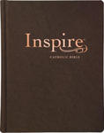 Inspire Catholic Bible NLT (Leatherlike, Dark Brown): The Bible for Coloring & Creative Journaling w sklepie internetowym Libristo.pl