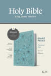 KJV Personal Size Giant Print Bible, Filament Enabled Edition (Red Letter, Leatherlike, Floral Leaf Teal) w sklepie internetowym Libristo.pl