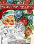 Vintage Christmas cards at Christmas time A Retro christmas coloring book with vintage christmas greeting cards w sklepie internetowym Libristo.pl