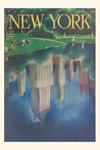 Vintage Journal Art Deco Poster, Central Park Scene, New York City w sklepie internetowym Libristo.pl