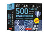 Origami Paper 500 Sheets Japanese Shibori 4 (10 CM): Tuttle Origami Paper: Double-Sided Origami Sheets Printed with 12 Different Blue & White Patterns w sklepie internetowym Libristo.pl
