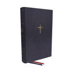 NKJV, Single-Column Wide-Margin Reference Bible, Cloth over Board, Blue, Red Letter, Comfort Print w sklepie internetowym Libristo.pl