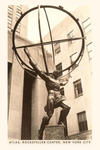 Vintage Journal Atlas Statue, Rockefeller Center, New York City w sklepie internetowym Libristo.pl