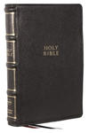 Nkjv, Compact Center-Column Reference Bible, Genuine Leather, Black, Red Letter, Thumb Indexed, Comfort Print w sklepie internetowym Libristo.pl