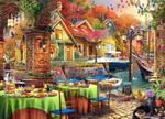 Brain Tree - Boat Club Breakfast 1000 Pieces Jigsaw Puzzle for Adults: With Droplet Technology for Anti Glare & Soft Touch w sklepie internetowym Libristo.pl