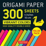 Origami Paper 300 Sheets Vibrant Colors 4 (10 CM): Tuttle Origami Paper: Double-Sided Origami Sheets Printed with 12 Different Designs w sklepie internetowym Libristo.pl