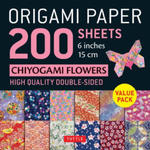 Origami Paper 200 Sheets Chiyogami Flowers 6 (15 CM): Tuttle Origami Paper: Double Sided Origami Sheets Printed with 12 Different Designs (Instruction w sklepie internetowym Libristo.pl