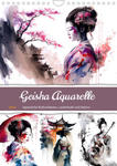 Geisha Aquarelle - Japanische Kulturdamen, Landschaft und Sakura (Wandkalender 2024 DIN A4 hoch) w sklepie internetowym Libristo.pl