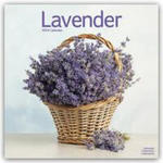 Lavender Calendar 2024 Square Flowers Wall Calendar - 16 Month w sklepie internetowym Libristo.pl