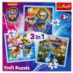 Puzzle 3w1 - Moc Mighty Pups. Psi Patrol 34869 w sklepie internetowym Libristo.pl