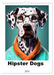 Hipster Dogs (Wall Calendar 2024 DIN A4 portrait), CALVENDO 12 Month Wall Calendar w sklepie internetowym Libristo.pl