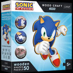 Puzzle 50 drewniane Wood Craft Junior Sprytny Sonic 20203 w sklepie internetowym Libristo.pl