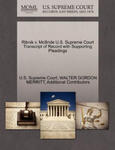 Ribnik V. McBride U.S. Supreme Court Transcript of Record with Supporting Pleadings w sklepie internetowym Libristo.pl