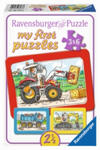 Ravensburger Kinderpuzzle - 06573 Bagger, Traktor und Kipplader - my first puzzle mit 3x6 Teilen - Puzzle für Kinder ab 2,5 Jahren w sklepie internetowym Libristo.pl