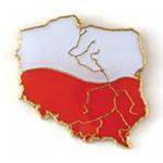 Przypinka, pin kontur Polski w sklepie internetowym SteelBlue