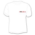 Koszulka Polska mały napis z orłem w sklepie internetowym SteelBlue