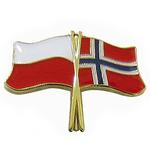 Przypinka, pin flaga Polska-Norwegia w sklepie internetowym SteelBlue