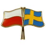 Przypinka, pin flaga Polska-Szwecja w sklepie internetowym SteelBlue