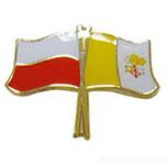 Przypinka, pin flaga Polska-Watykan w sklepie internetowym SteelBlue