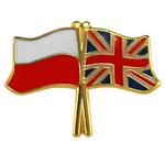 Przypinka, pin flaga Polska-Wielka Brytania w sklepie internetowym SteelBlue