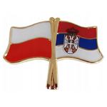 Przypinka, pin flaga Polska-Serbia w sklepie internetowym SteelBlue