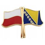 Przypinka, pin flaga Polska-Bośnia i Hercegowina w sklepie internetowym SteelBlue