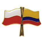 Przypinka, pin flaga Polska-Kolumbia w sklepie internetowym SteelBlue