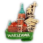 Ceramiczny magnes na lodówkę Warszawa Zamek w sklepie internetowym SteelBlue