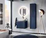 Zestaw mebli łazienkowych Santa Fe Deep Blue 60, z szafką podumywalkową 60 cm, blatem i słupkiem wysokim, producent Comad w sklepie internetowym Stylowalazienka.pl