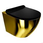 Miska wisząca wc Sofi Slim Gold/Black, producent: Lavita, nr kat.: 5900378314677 w sklepie internetowym Stylowalazienka.pl