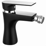 ALGEO SQUARE BLACK/CHROME bateria bidetowa stojąca, czarny/chrom, nr kat.: BAQ6BLC, producent Ferro w sklepie internetowym Stylowalazienka.pl