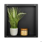 Balneo Wall Box No rim Black Półka wnękowa bez kołnierza 30 x 30 x 10 cm czarna ze stali nierdzewnej, producent: Balneo, nr kat.: OB-BL2-NR w sklepie internetowym Stylowalazienka.pl