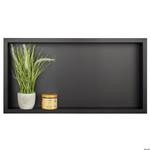 Balneo Wall Box No rim Black Półka wnękowa bez kołnierza 60 x 30 x 10 cm czarna ze stali nierdzewnej, producent: Balneo, nr kat.: OB-BL4-NR w sklepie internetowym Stylowalazienka.pl