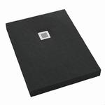 Brodzik akrylowy zintegrowany z nośnikiem Stabilsound Plus® oraz obudową akrylową przeciągniętą do podłogi New Horizons Black Stone 80x90x12cm, prostokątny, producent: Schedpol, numer kat.: 3.3355/C w sklepie internetowym Stylowalazienka.pl