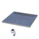 Brodzik podpłytkowy Stabilsound Plus® 90x90x5/12,5 cm, kwadratowy z maskownicą Plate, producent: Schedpol, numer kat.: 10.002/OLKB w sklepie internetowym Stylowalazienka.pl