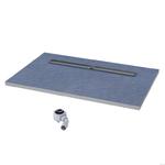 Brodzik podpłytkowy Stabilsound Plus® 70x120x5/12,5 cm, prostokątny z odpływem na dłuższym boku z maskownicą Plate, producent: Schedpol, numer kat.: 10.005/OLDB w sklepie internetowym Stylowalazienka.pl