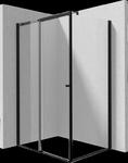 Drzwi + ścianka przesuwne prysznicowe firmy Deante, kolor: nero, nr katalogowy: KTS_N34P KTSPN12P KTS_NP1XKabina narożna: ścianka 140 cm + drzwi przesuwne 120 cm w sklepie internetowym Stylowalazienka.pl