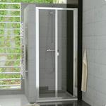 Drzwi prysznicowe przesuwno-składane 2-częściowe Top-Line produkcji SanSwiss TOPK07000107 w sklepie internetowym Stylowalazienka.pl