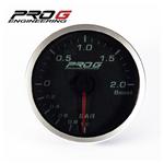 Wskaźnik ciśnienia doładowania Pro G Race Series RS 2 BAR 60mm (amber red) PRG-24026-G2 w sklepie internetowym Rpmotorsport.pl
