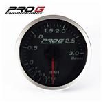 Wskaźnik ciśnienia doładowania Pro G Race Series RS 3 BAR 60mm (biały) PRG-25016-G2 w sklepie internetowym Rpmotorsport.pl