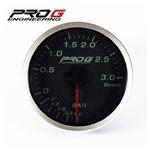 Wskaźnik ciśnienia doładowania Pro G Race Series RS 3 BAR 60mm (amber red) PRG-25026-G2 w sklepie internetowym Rpmotorsport.pl