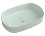 Umywalka nablatowa ceramiczna 55 x 36 cm Mint INFINITY OVAL 10NF65055-2T Isvea w sklepie internetowym Kąpielowy.pl