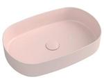 Umywalka nablatowa ceramiczna 55 x 36 cm Salmon INFINITY OVAL 10NF65055-2S Isvea w sklepie internetowym Kąpielowy.pl