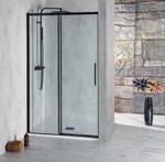 ALTIS LINE BLACK Drzwi prysznicowe do wnęki przesuwne 117-121 x 200 cm AL3012B Polysan w sklepie internetowym Kąpielowy.pl